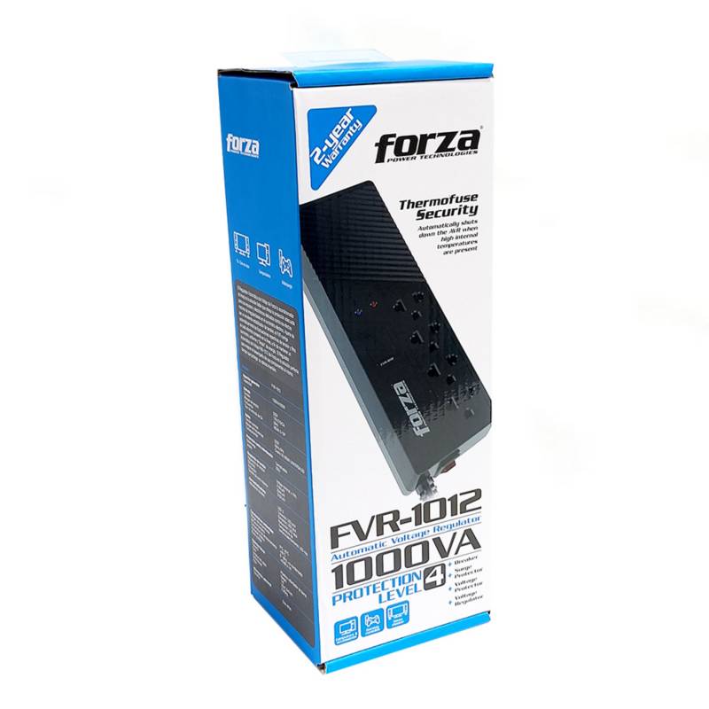 ESTABILIZADOR FORZA FVR-1012 1000VA/500W