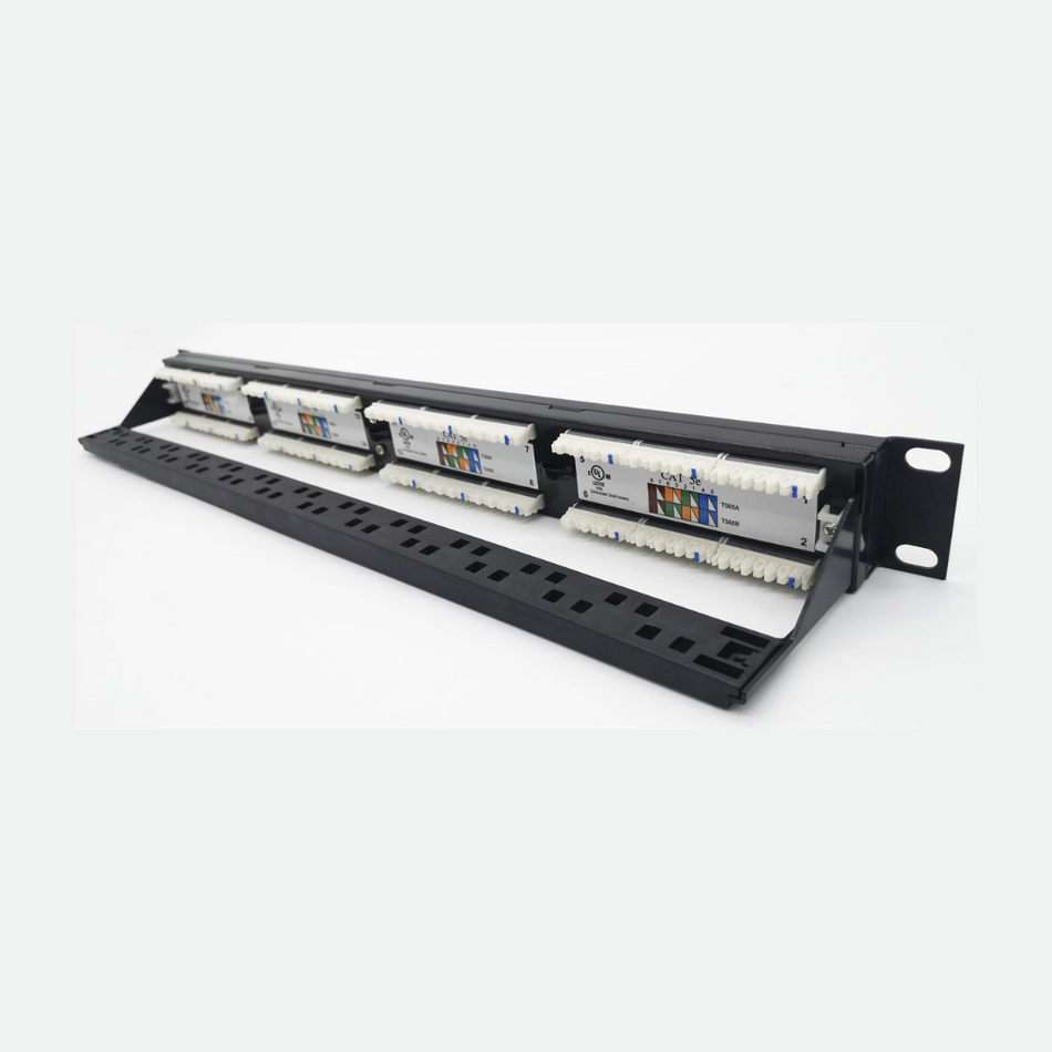 Pacth panel CAT 5E 24 puertos SATRA 101022400 Panel de conexiones