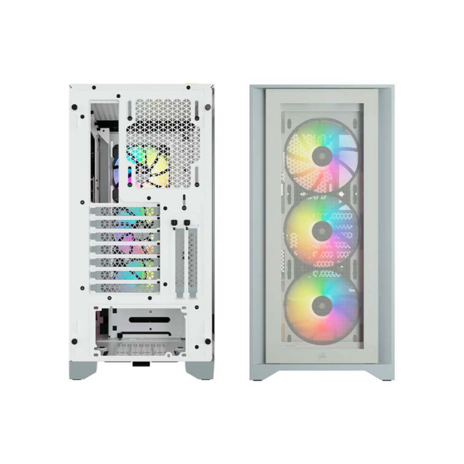 CASE CORSAIR (CC-9011205-WW) ICUE 4000X RGB, MID TOWER, ATX, BLANCO.