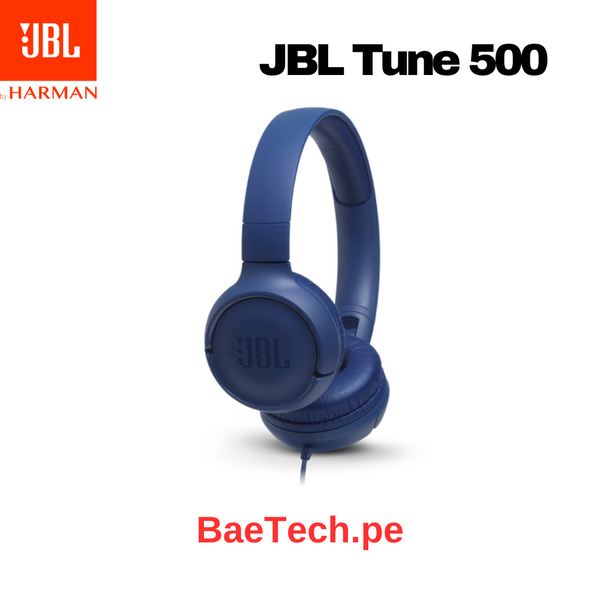 JBL TUNE 500 AURICULARES SUPRAAURALES CON CABLE - JBLT500BLU - AZUL