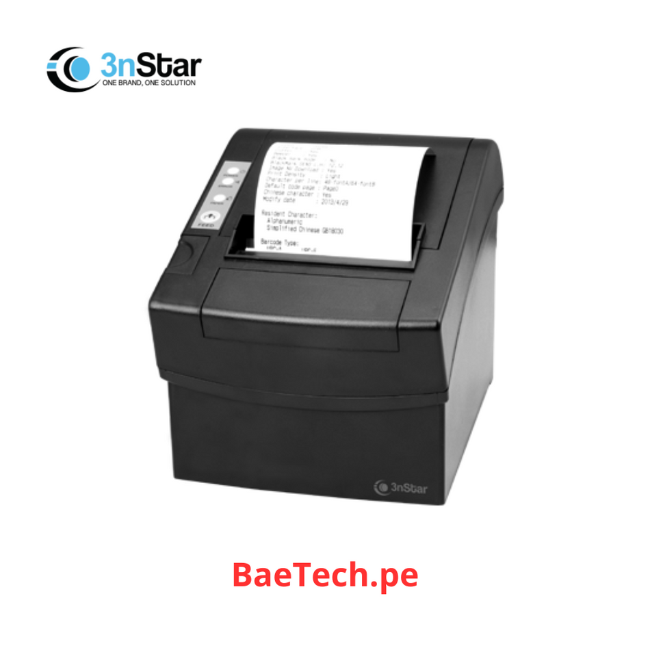 IMPRESORA TICKETERA TERMICA 3NSTAR RPT010 USB ETHERNET CORTADOR AUTOMATICO