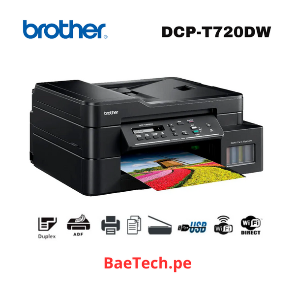 Impresora Brother DCP T720DW Multifuncional Wifi, Duplex, ADF