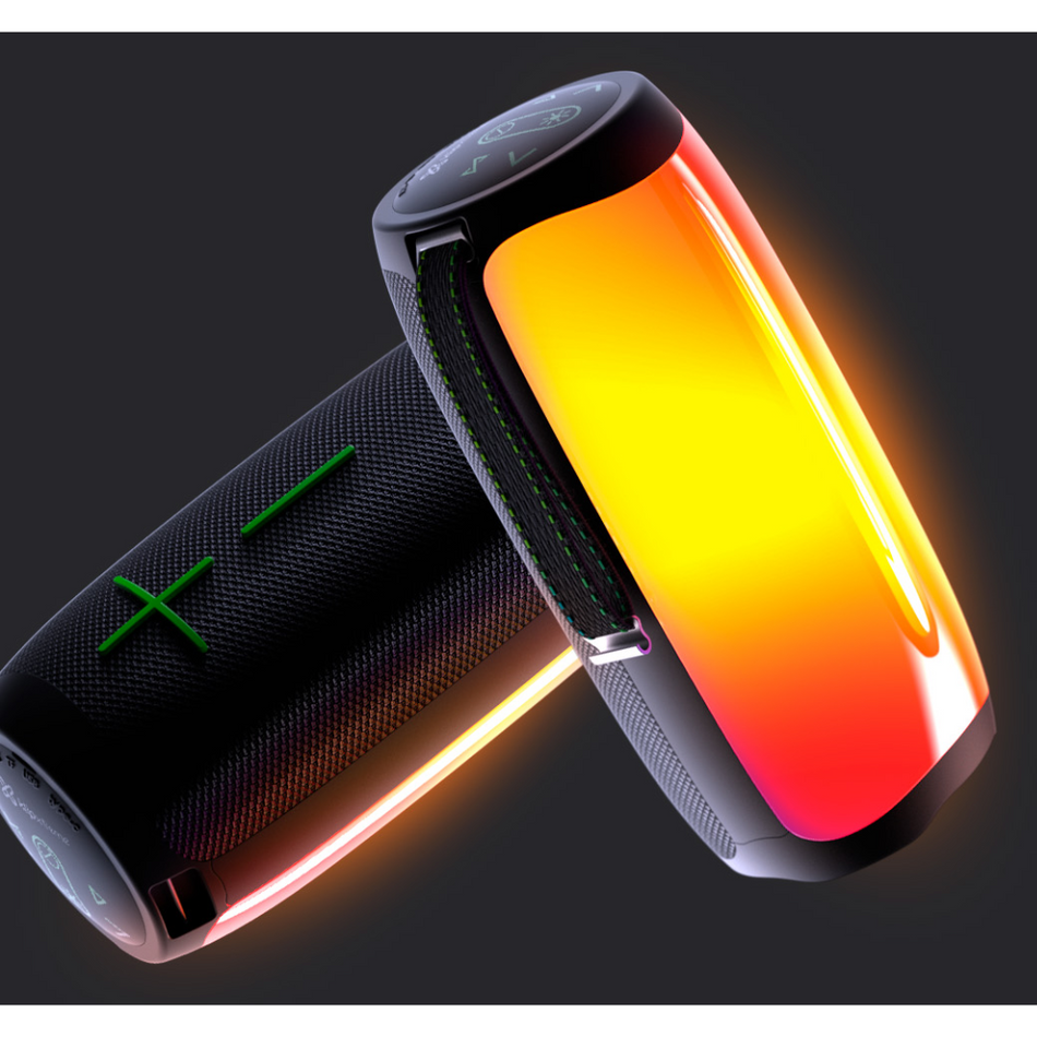 Parlante Portátil KLIPXTREME KBS-350BK, 16 Watts, Bluetooth, Luces LED.