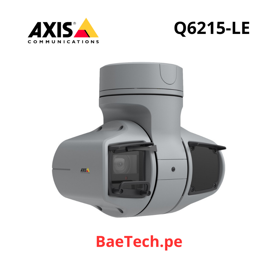 Cámara de red AXIS Q6215-LE 2Megapíxel Exterior Full HD - Color - Gris urbano - 400m Infrarrojos Visión Nocturna