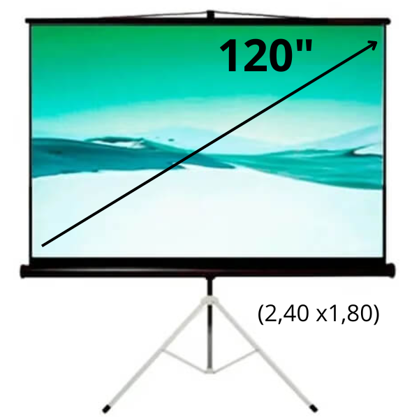 ECRAN PANTALLA DE PROYECCIÓN TRIPODE KLIP ( KPS-104 ) 120"