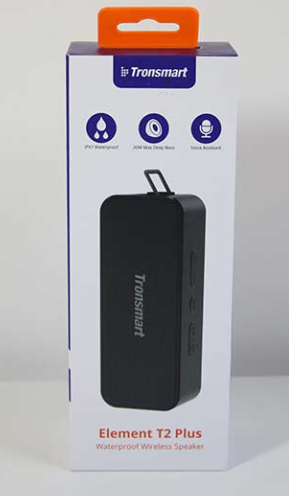 Parlante Original Tronsmart Element T2 Plus Bluetooth IPX7 Fiesta 24 Horas - Negro