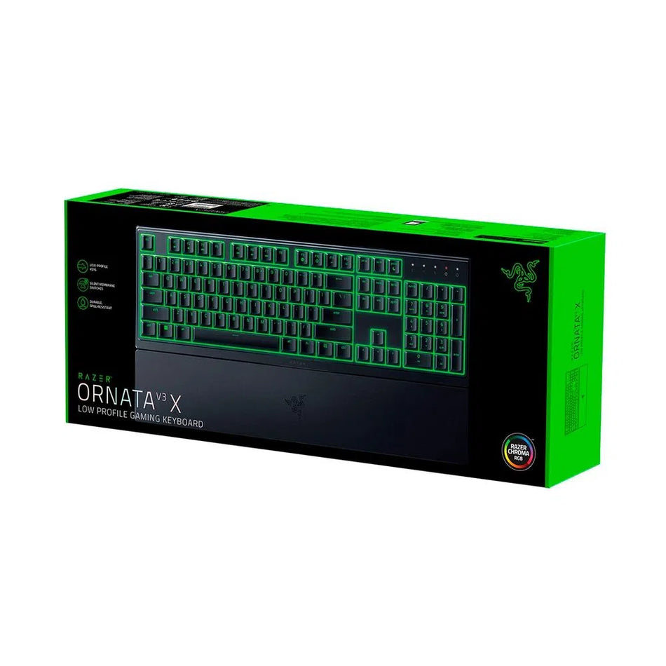 TECLADO RAZER ORNATA V3 X MEMBRANA SP PERFIL BAJO CHROMA NEGRO (RZ03-04471100-R311)