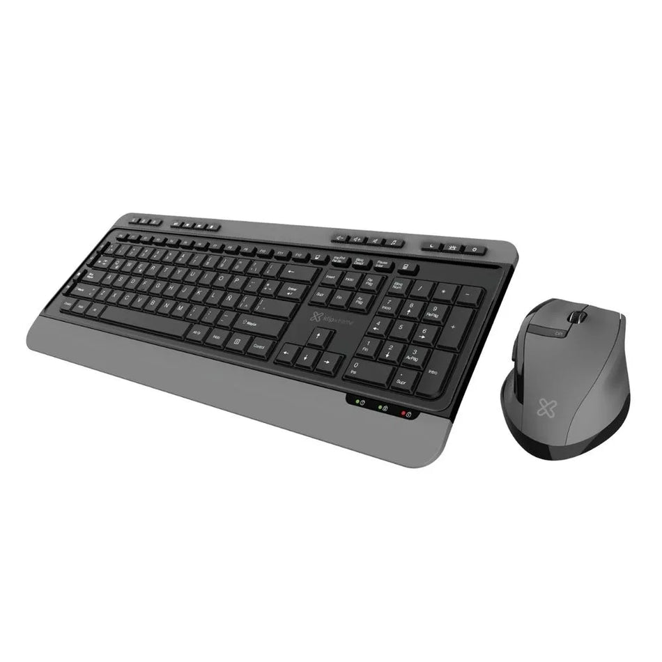 Combo Teclado y Mouse Premium Multimedia Ergonómico Klip Xtreme Magnifik Wireless Duo - KBK-520