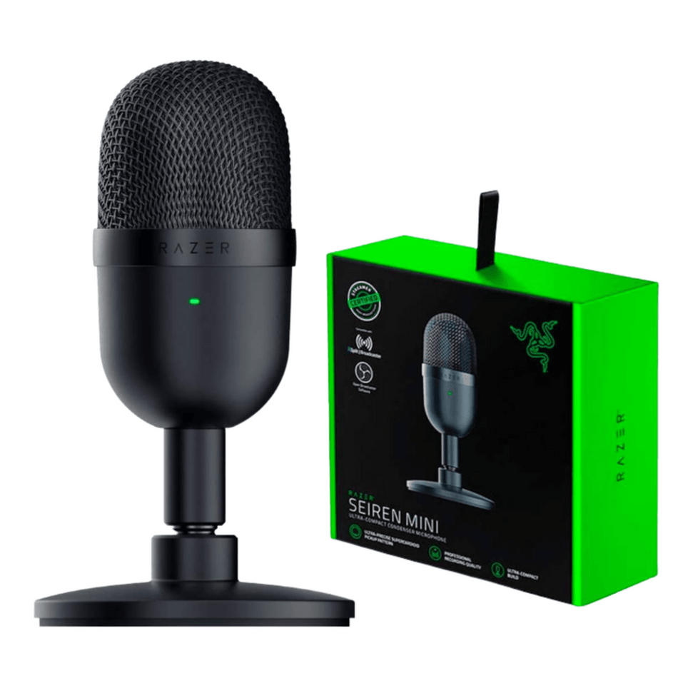 MICROFONO RAZER SEIREN MINI USB STREAMING SUPERCARDIOIDE BLACK (RZ19-03450100-R3U1)