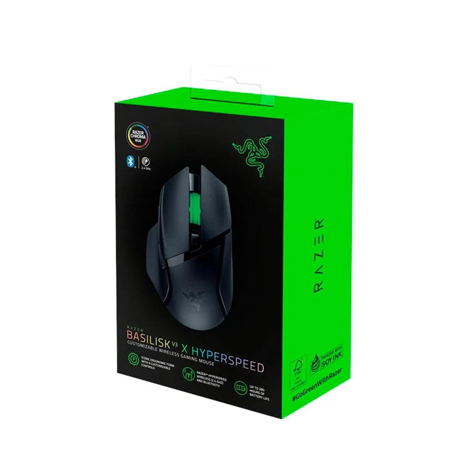 RATÓN RAZER BASILISK V3 X HYPERSPEED INALÁMBRICO CHROMA NEGRO (RZ01-04870100-R3U1)