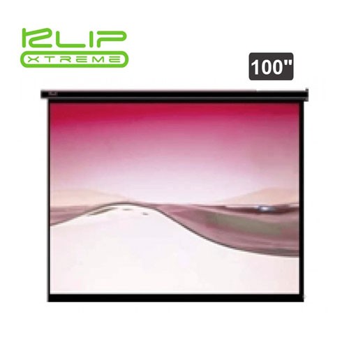KLIP XTREME KPS-303 – PANTALLA DE PROYECCIÓN 100′ CON MONTAJE PARED / TECHO