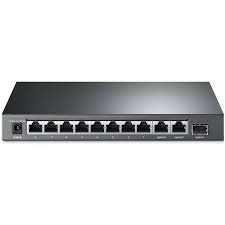 Switch gigabit de 10 puertos con 8 puertos POE+ TP-LINK SG1210MP 1 puerto combo SFP/RJ45 gigabit 123W hasta 250mts en modo extendido