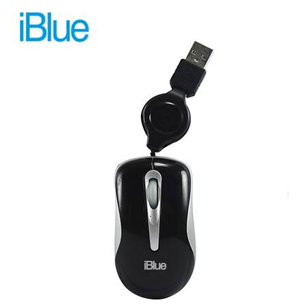 MOUSE IBLUE MICRO RETRACTIL XMK-977 NEGRO