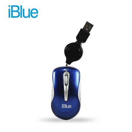 MOUSE IBLUE MICRO RETRACTIL XMK-977 AZUL