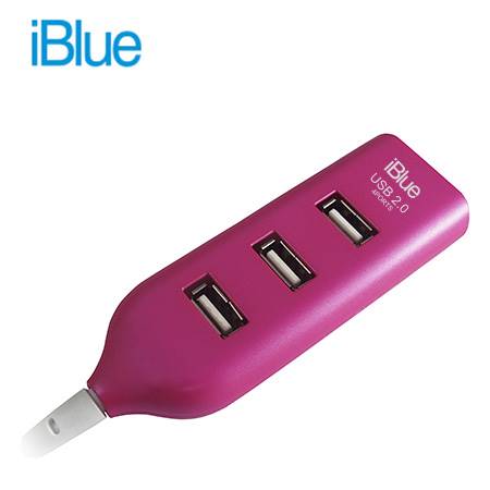 HUB USB IBLUE 4 PORT 2.0 ROJO - 52054-RD