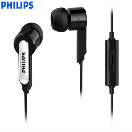 AUDIFONO C/MICROF. PHILIPS IN-EAR SHE1405BK 3.5MM NEGRO