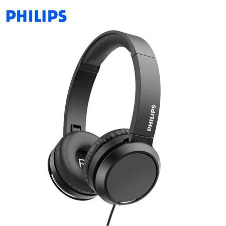 AUDIFONO C/MICROF. PHILIPS TAH4105BK 3.5MM EXTRA BASS PLEGABLE NEGRO