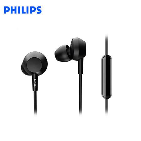 AUDIFONO C/MICROF. PHILIPS IN-EAR TAE4105BK BAJO 3.5MM NEGRO