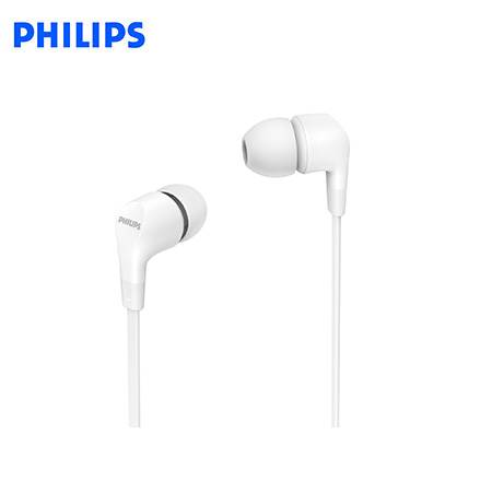 AUDIFONO C/MICROF. PHILIPS IN-EAR TAE1105WT BAJO 3.5MM BLANCO