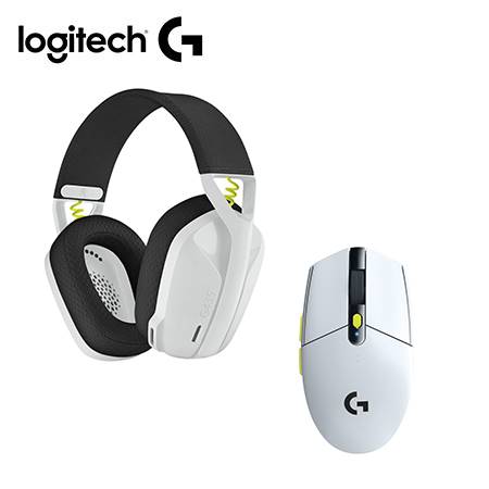 AUDIFONO C/MICROF. LOGITECH G435 + MOUSE G305 INALÁMBRICO NEGRO/BLANCO/VERDE (981-001161)
