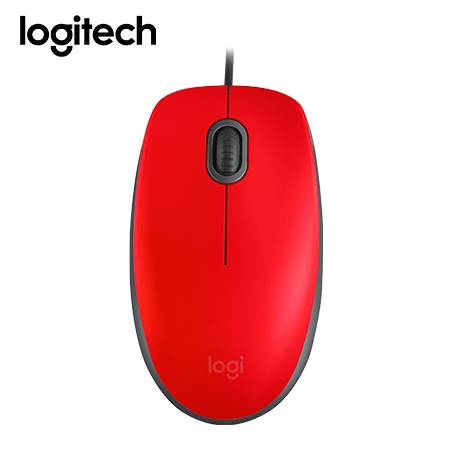 MOUSE LOGITECH M110 SILENCIO OPTICO USB ROJO (910-006755)