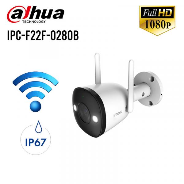 Camara de vigilancia wifi inalambrica exterior BULLET 2E IMOU IPC-F22F-D-IMOU Full hd 2MP full color led 30mts IP67 microfono incorporado