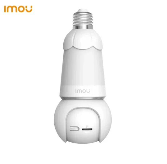 Cámara de Seguridad IMOU IPC-S6D-5M0WEB, BULB WIFI BOMBILLA 2K 5MP PT 360º Audio bidireccional Detección humano y vehículo Fullcolor