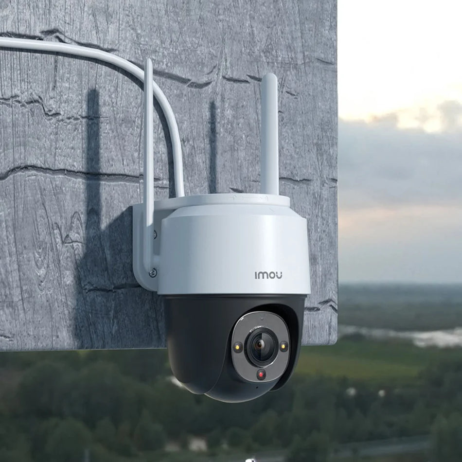 Camara de vigilancia wifi inalambrica CRUISER SE IMOU IPC-S41F Full hd 4MP full color IR 30mts gira 360° para exterior microfono incorporado