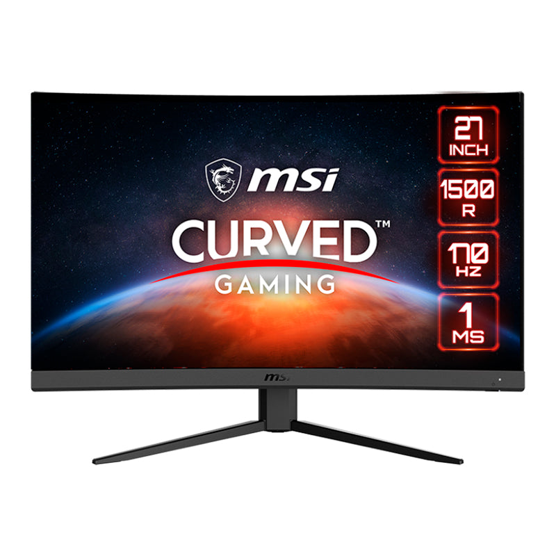 Monitor MSI G27C4 E2, 27" CURVO (1500R), 1920x1080 (FHD) VA, HDMI(2) / DP(1) / Earphone(1)