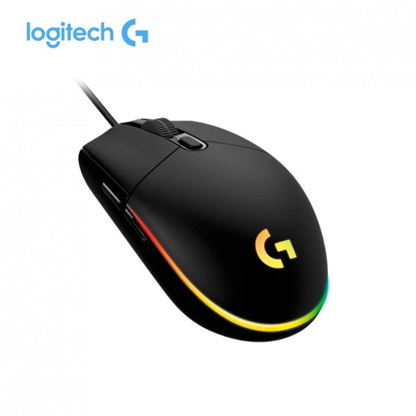 MOUSE ÓPTICO LOGITECH G203 LIGHTSYNC 8000 DPI RGB NEGRO (910-005790)