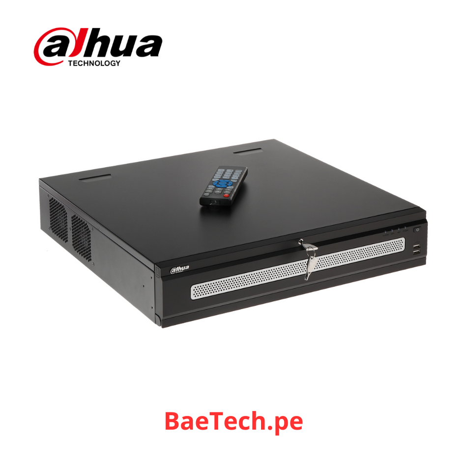DAHUA NVR608-64-4KS2 - GRABADOR NVR 64CH | Hasta 12MP | TASA Bits 384Mbps | Salida HDMI/VGA | 8 HDD | P2P | ONVIF