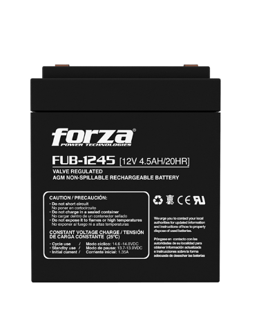 Batería de UPS sellada 12V/4,5Ah recargable, AGM, FUB-1245