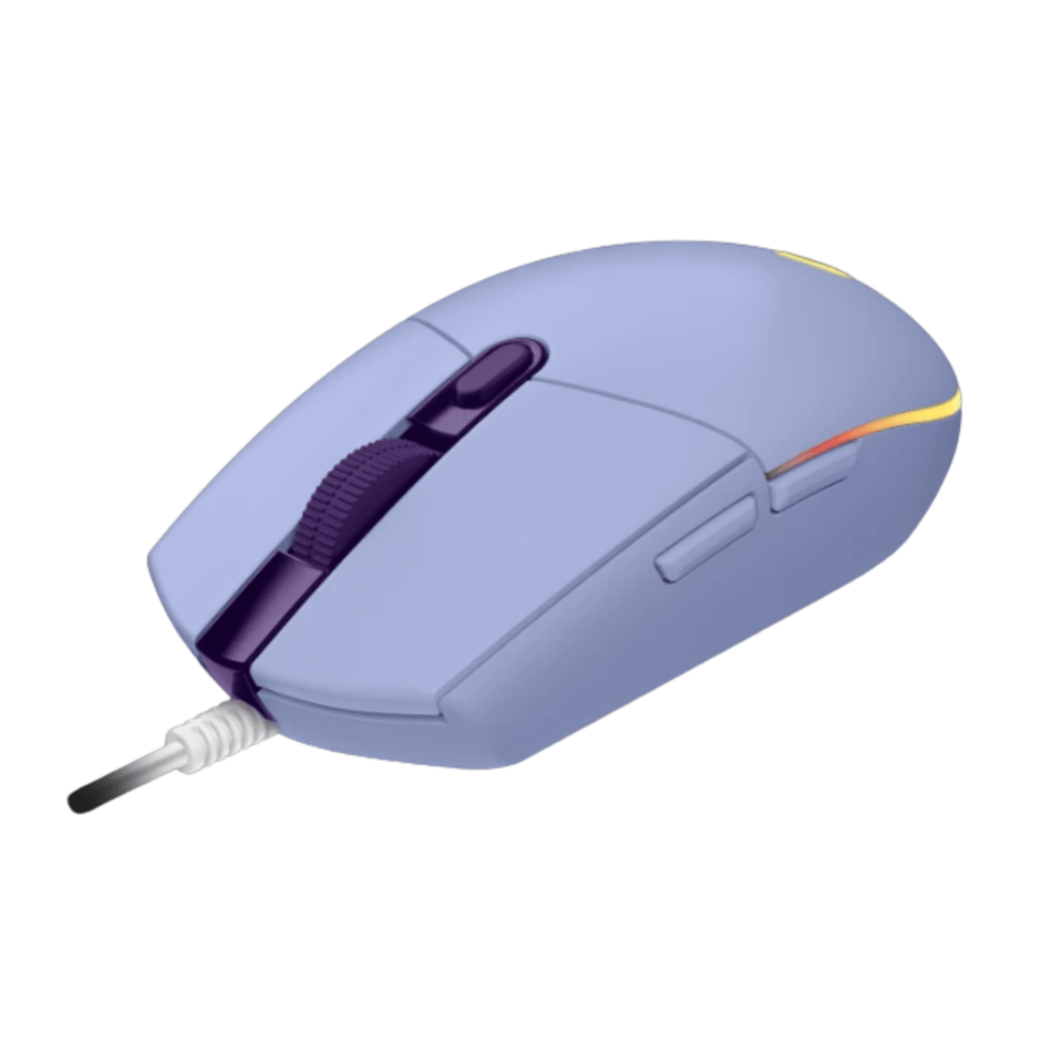 MOUSE ÓPTICO LOGITECH G203 LIGHTSYNC 8000 DPI RGB LILA (910-005851)
