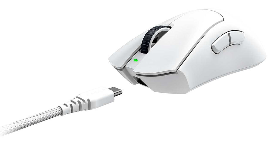 RATÓN RAZER DEATHADDER V3 PRO INALÁMBRICO 30K DPI FOCUS PRO USB-C BLANCO (RZ01-04630200-R3U1)