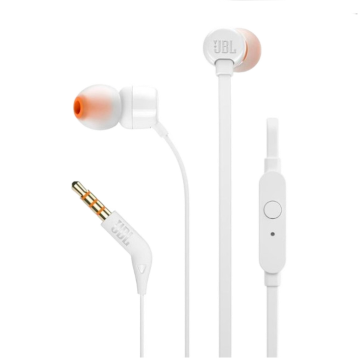 AUDIFONOS INTRAURALES JBL TUNE110 - JBLT110WHTAM - BLANCO