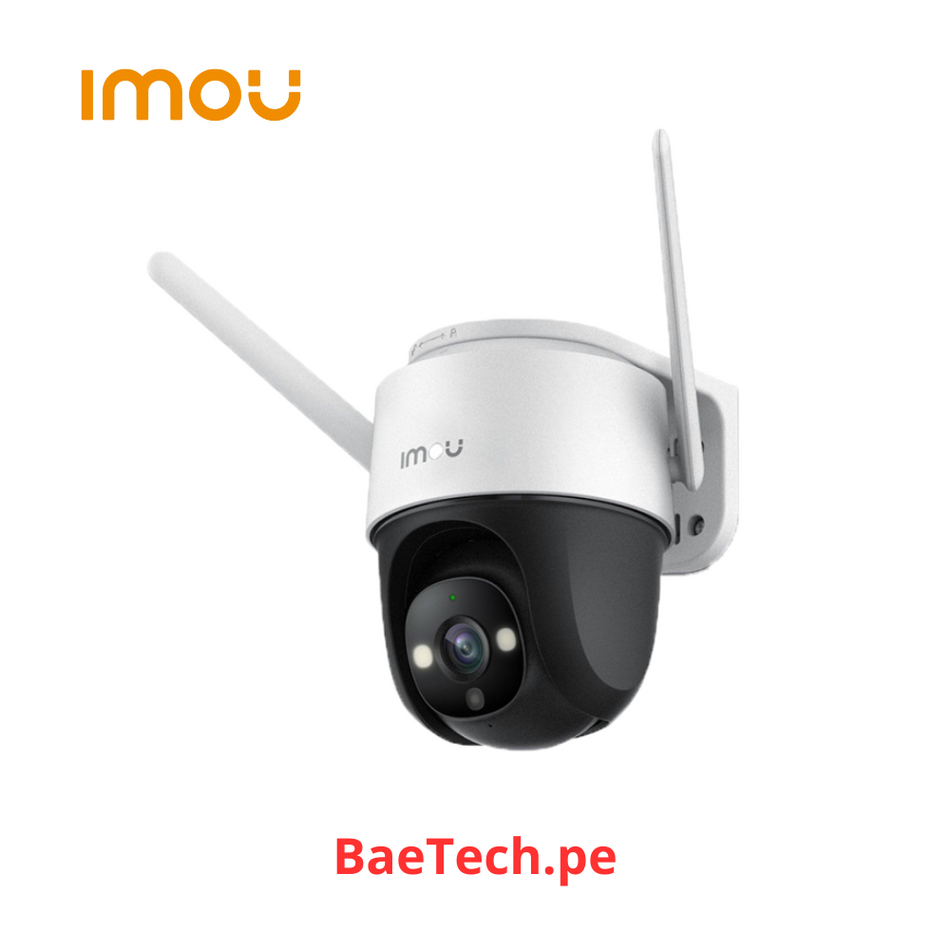 Camara de vigilancia wifi inalambrica CRUISER SE+ IMOU IPC-S21FE-IMOU Full hd 2MP full color IR 30mts gira 360° para exterior microfono incorporado deteccion de region de interes luz led + sirena 110dB