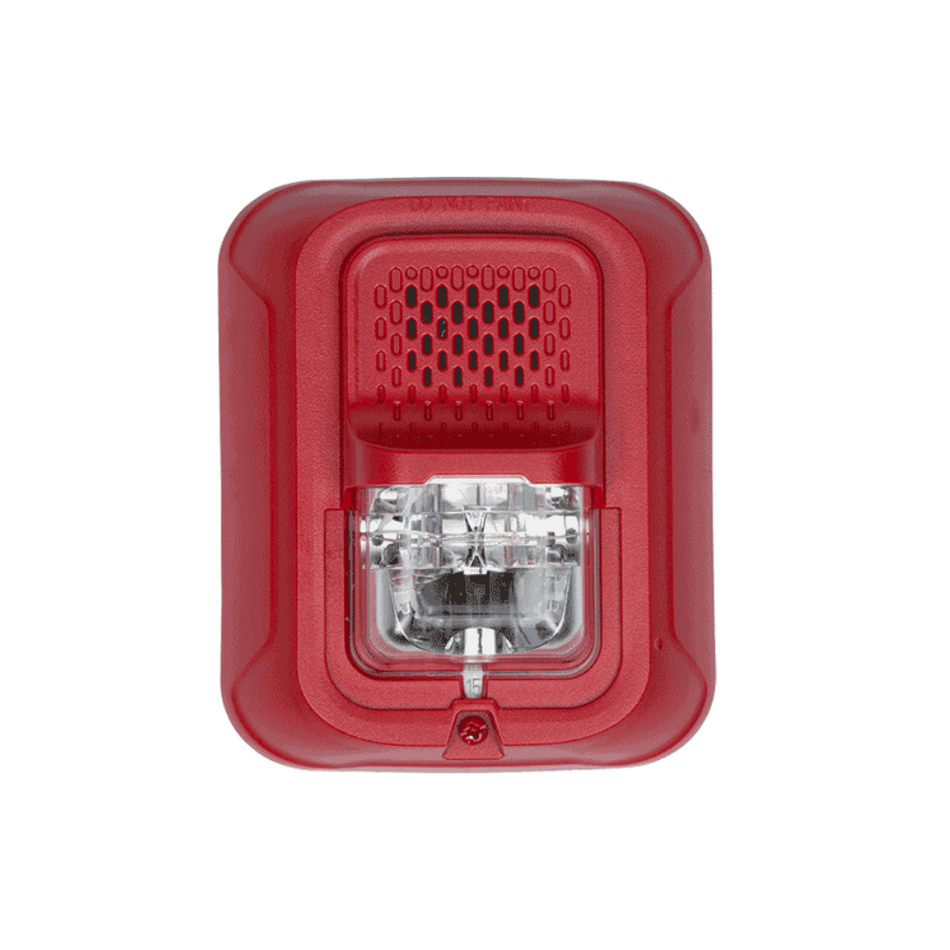 SYSTEM SENSOR SS-P2RL-SP, Sirena con luz estrobo 24-12v interior rojo