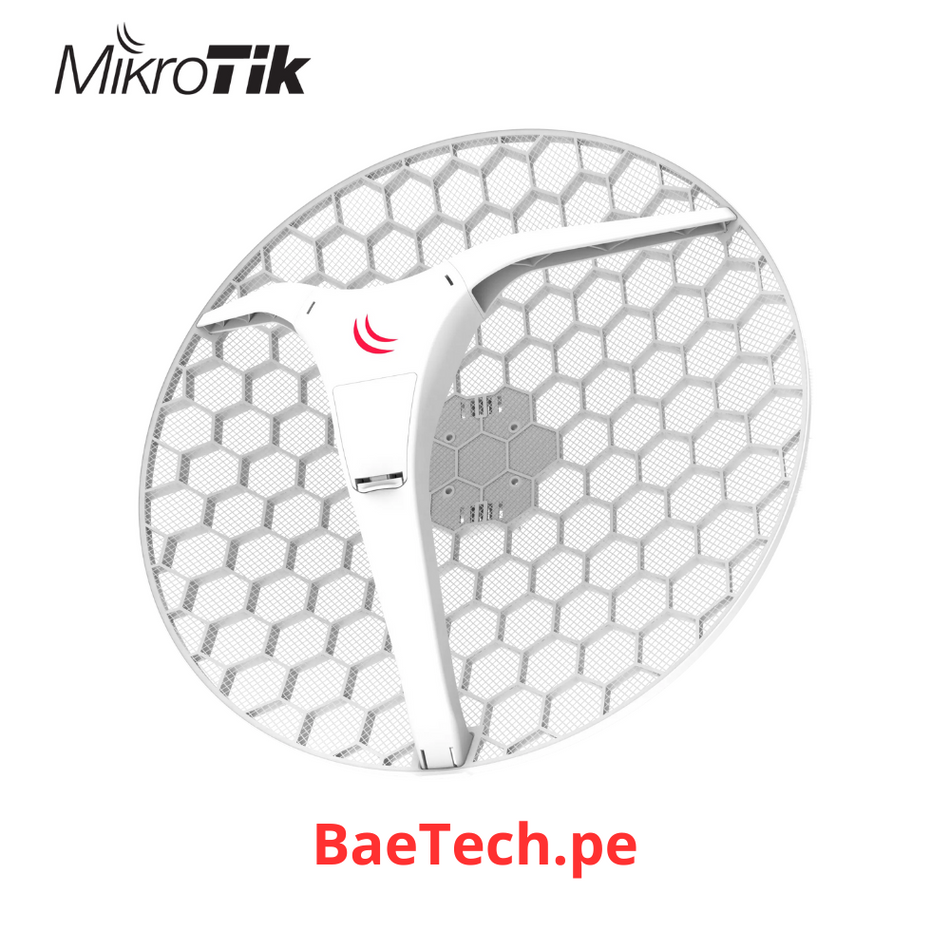 MIKROTIK LHG 5 AC - (LHG 5 AC) RADIOENLACE CPE Y PTP EN 5GHZ 802.11 A/N/AC CON ANTENA INTEGRADA DE 24.5 DBI.