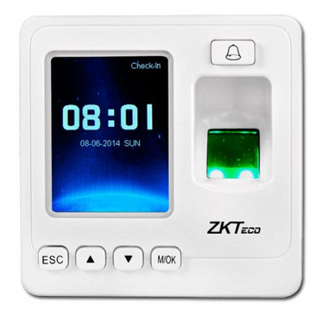 ZKTECO SF100/ID - CONTROL DE ACCESO Y ASISTENCIA SIMPLE / 1500 HUELLAS / 80000 EVENTOS / TCPIP / USB