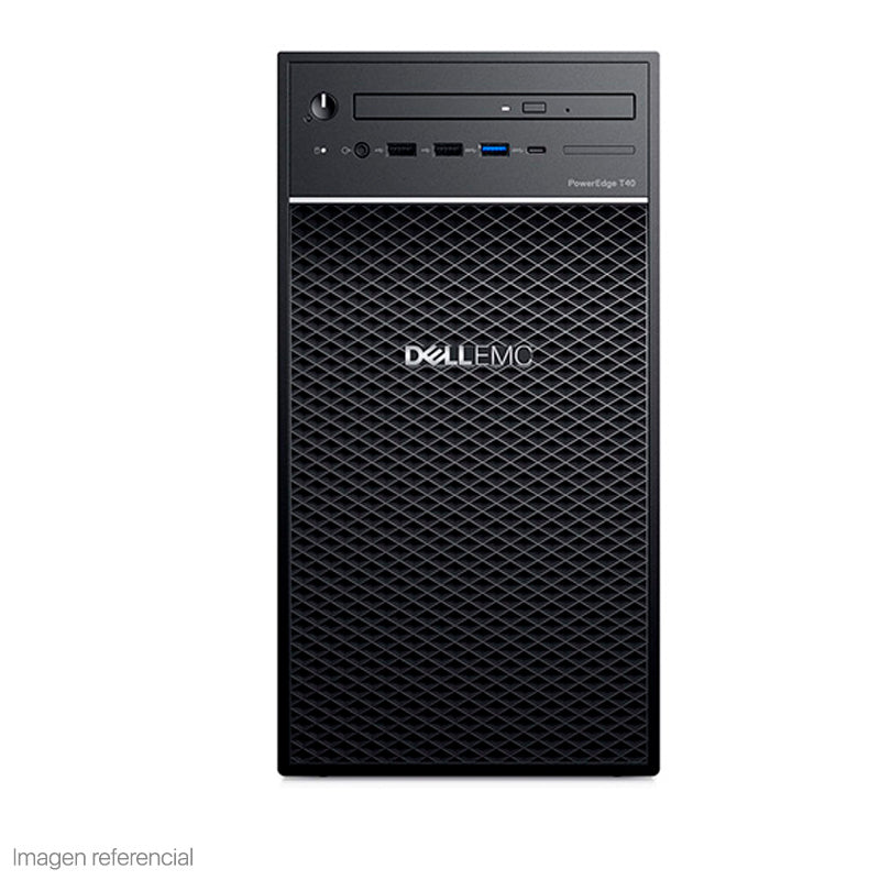Servidor Dell PowerEdge T40, Xeon E-2224G 3.5GHz, 8MB/4C, 8GB 3200MT/s UDIMM 1TB SATA 7.2K