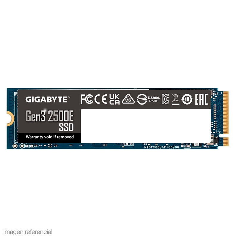 Unidad en estado solido Gigabyte Gen3 2500E, 1TB, M.2 2280, PCIe Gen 3.0 x4 NVMe 1.3