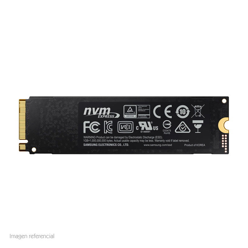 Unidad de estado solido Samsung 970 EVO PLUS, 250GB, M.2, PCIe 3.0 x4, NVMe 1.3