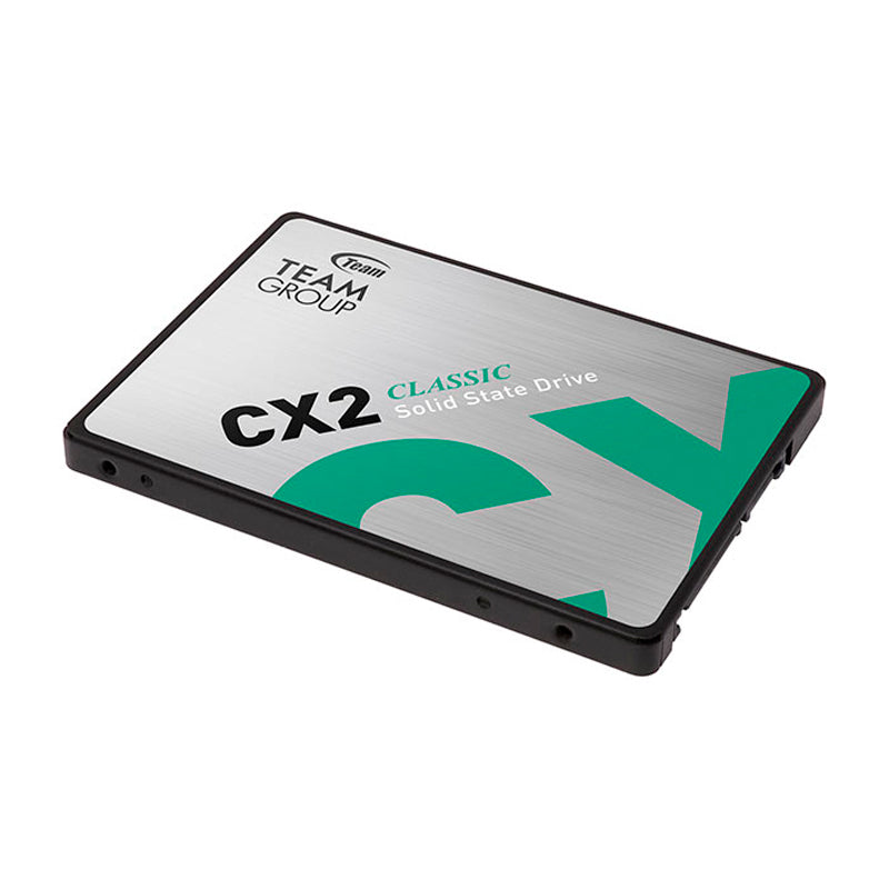 Unidad de estado solido Teamgroup CX2, 512GB, SATA 6.0 Gb/s, 2.5", ECC, DC +5V