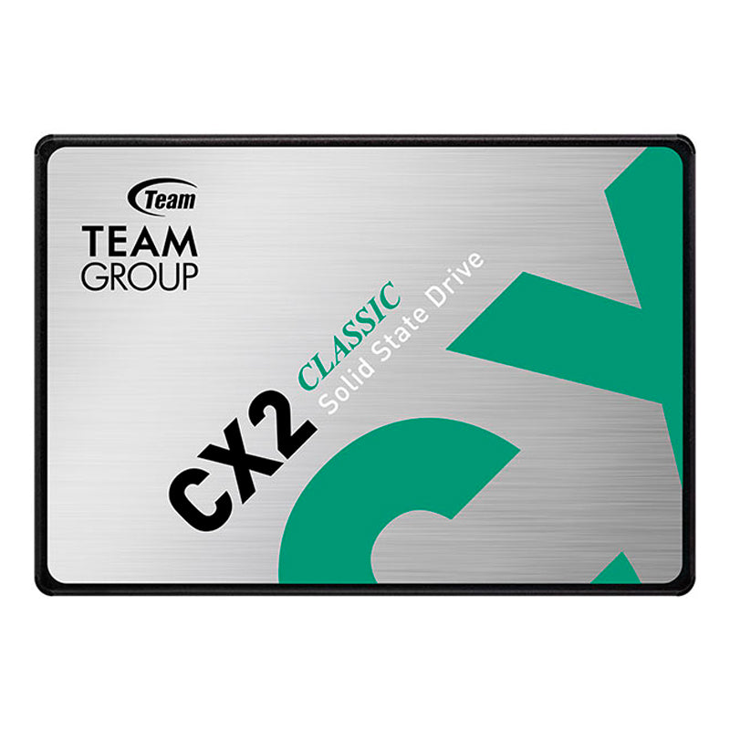 Unidad de estado solido Teamgroup CX2, 512GB, SATA 6.0 Gb/s, 2.5", ECC, DC +5V