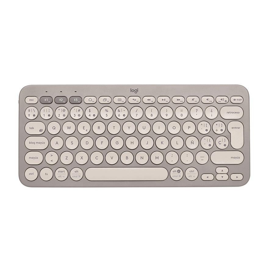 KIT LOGITECH TECLADO K380 ALMOND MILK 920-011149 + MOUSE PEBBLE M350 ALMOND MILK 910-006658
