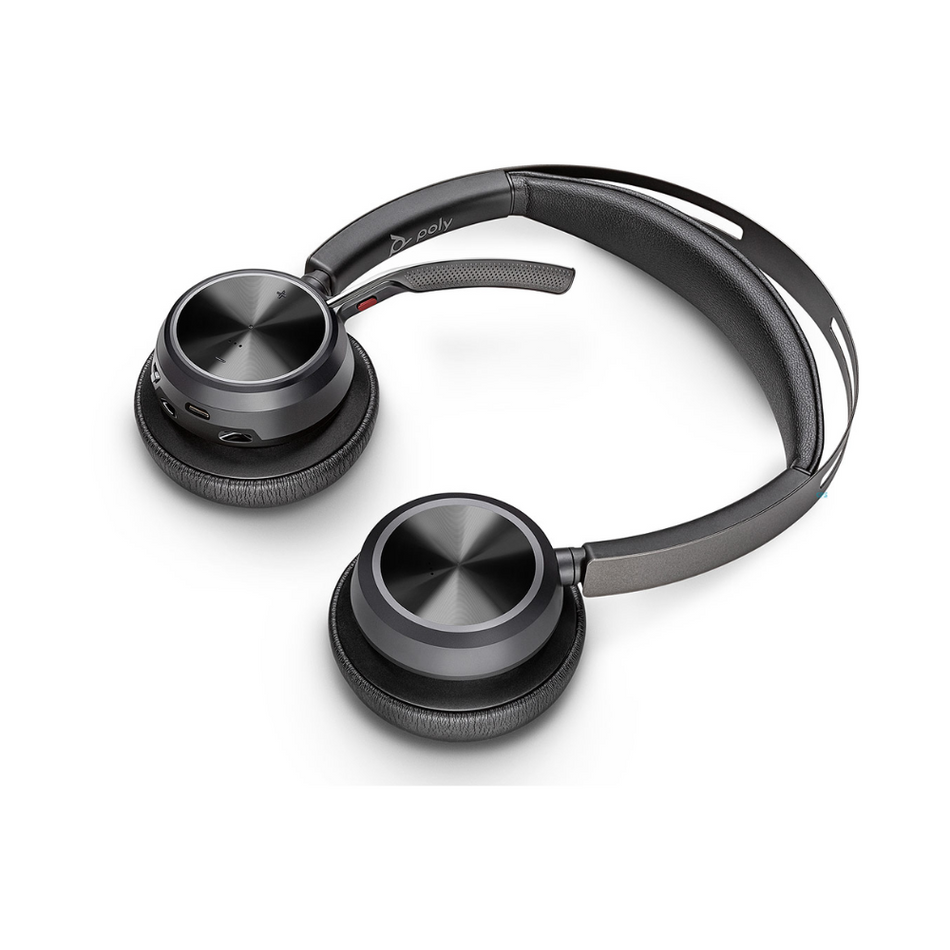 Auriculares Poly Voyager Focus 2 Con cable/Inalámbrico Sobre la cabeza, Sobre la oreja Estéreo - Negro