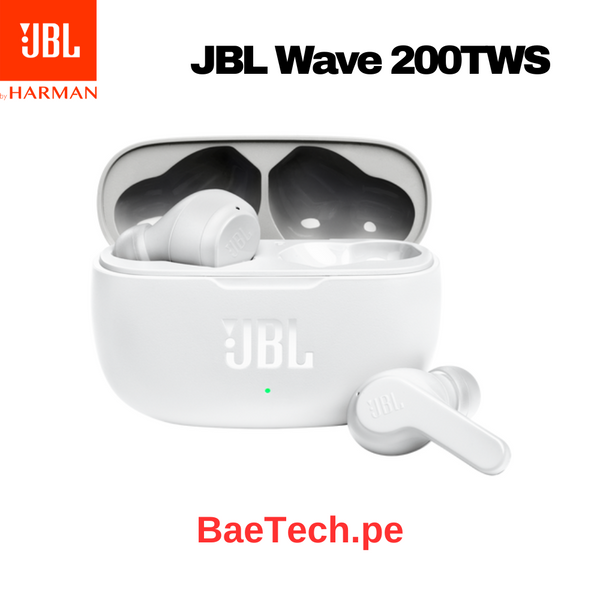 Auriculares Inalámbricos Wave200 TWS DeepBass True Wireless 20H Blanco - JBLW200TWSWHT