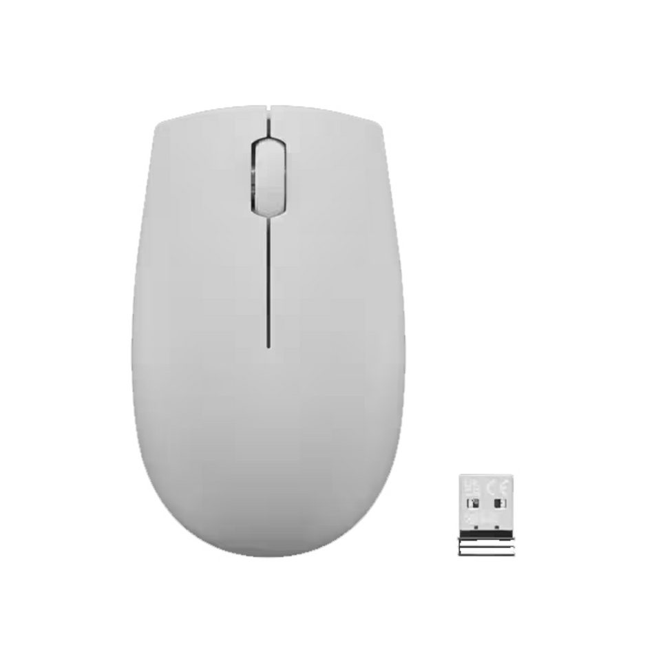 Mouse Inalambrico Compacto Lenovo 300, Color Gris Artico - GY51L15687