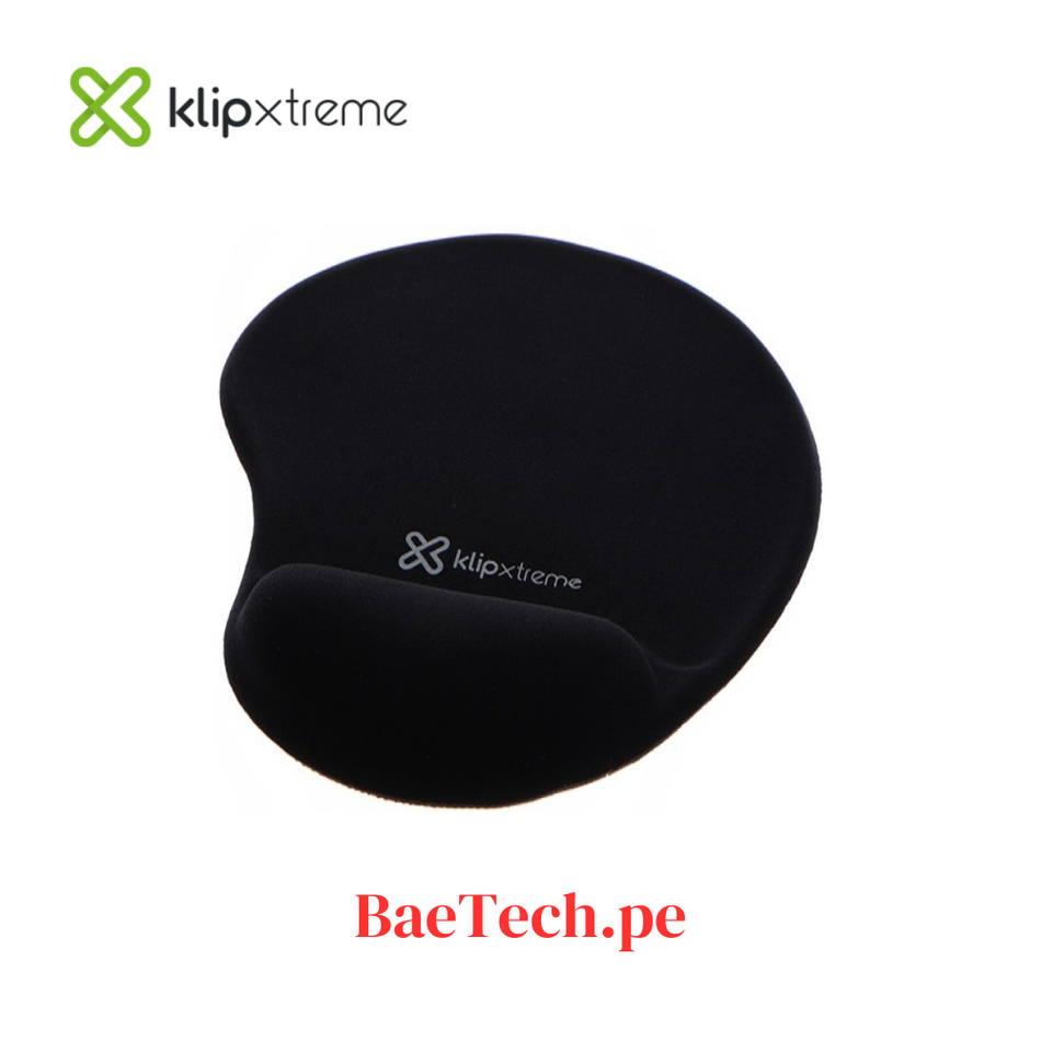 Mouse Pad Klip Xtreme Gel Apoyamuñecas Negro - KMP-100B