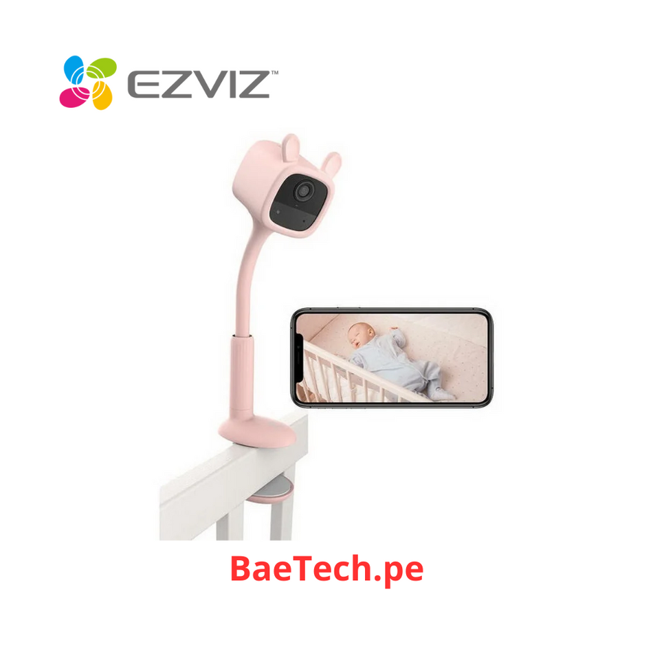 Cámara de Seguridad EZVIZ BM1, BABYCAM WIFI CUIDA BEBE 2MP Full HD Batería Audio Bidireccional Reproduce música ALEXA